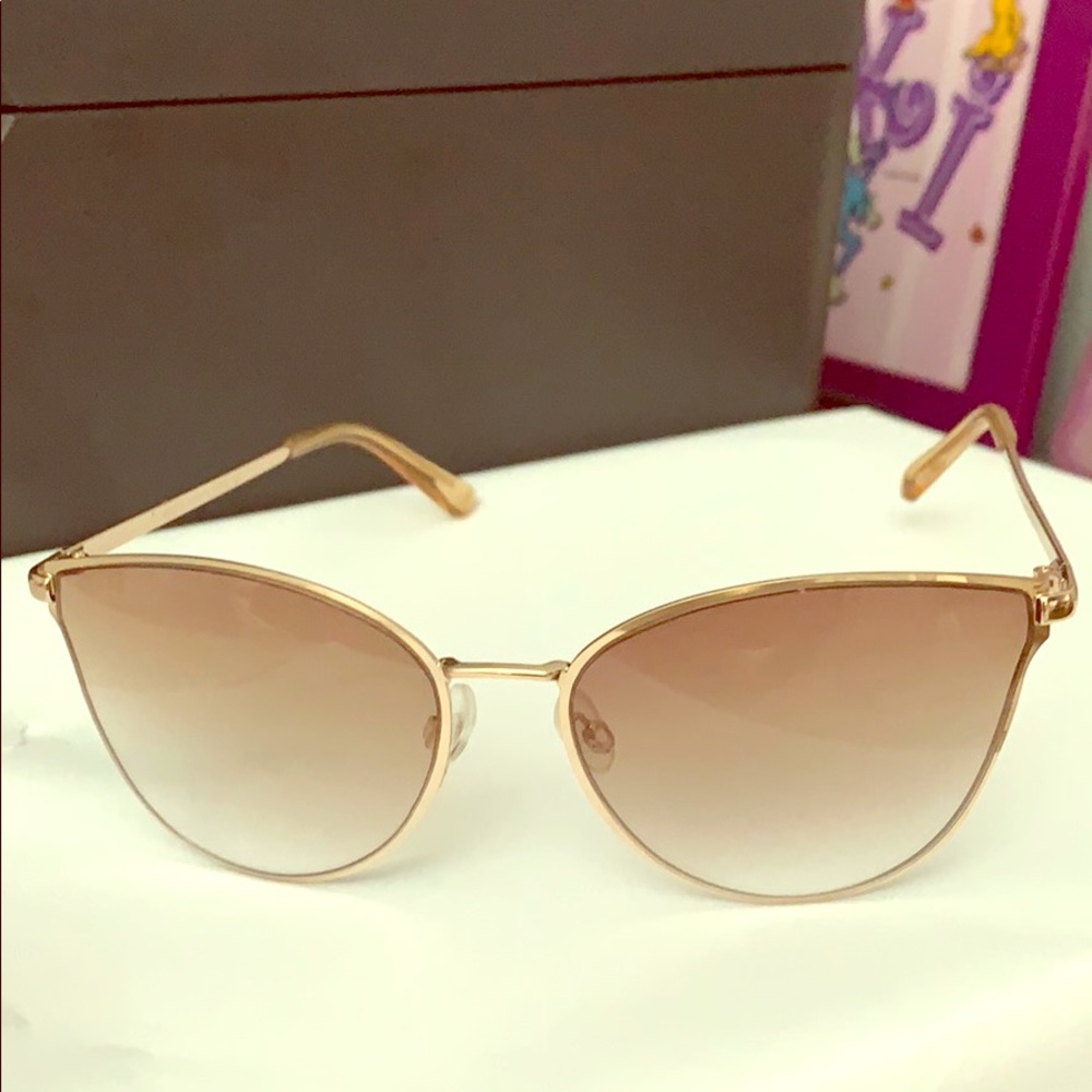 Cute cateye rose gold sunglasses forever21